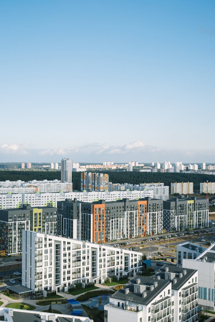 A photo of a smart city, representing the future of real estate development