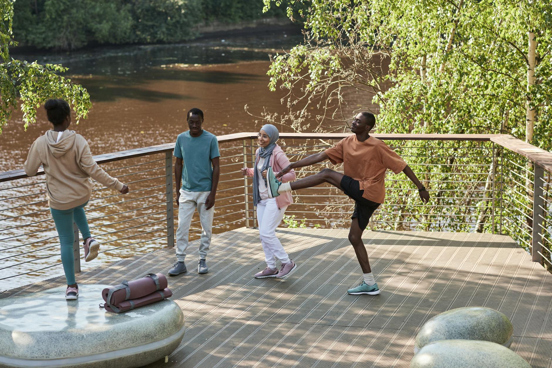A final, aspirational image depicting a healthy, diverse population enjoying vibrant lives, with subtle digital overlays suggesting advanced, personalized healthcare in the background.