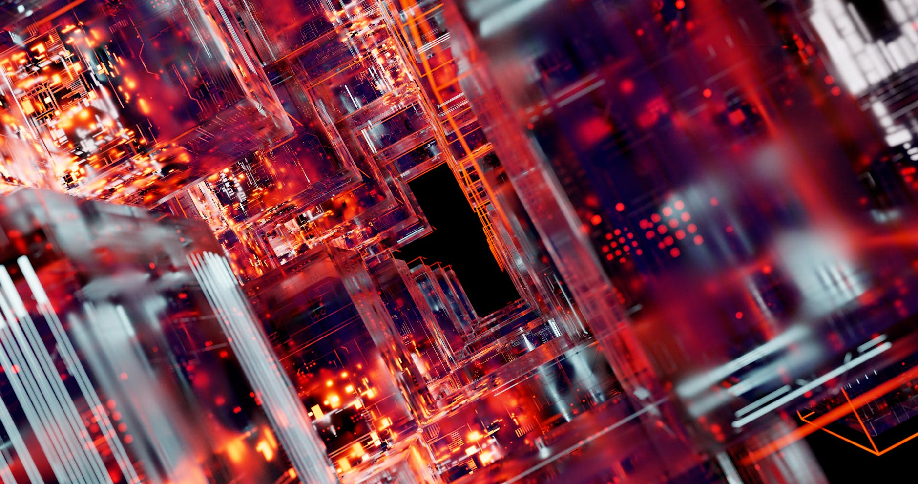A holographic display showing complex protein structures and molecular interactions, with data streams indicating AI analysis and quantum simulation.