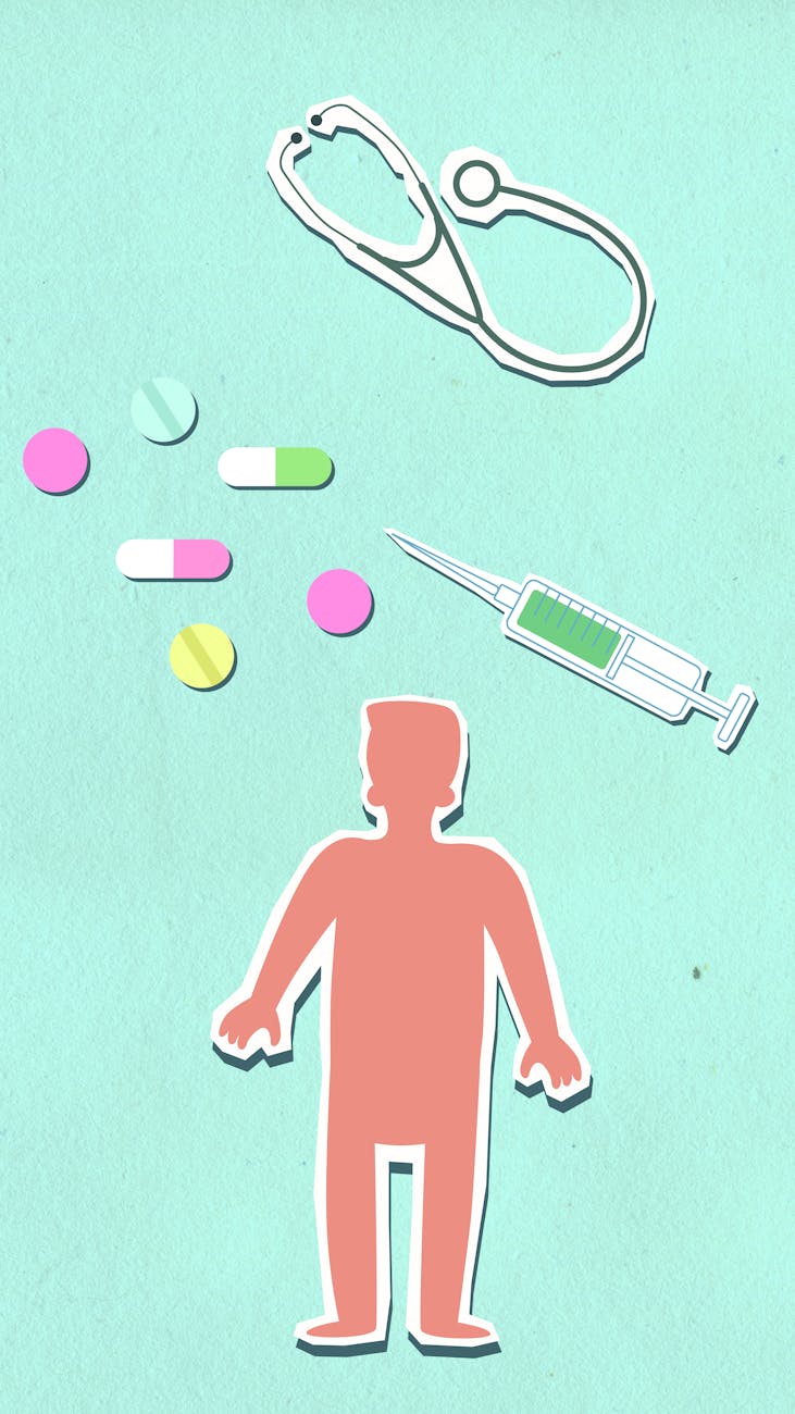 A conceptual graphic illustrating the process of using organoids for personalized medicine, showing patient cells being cultured into organoids, then used for drug screening to determine the most effective treatment.