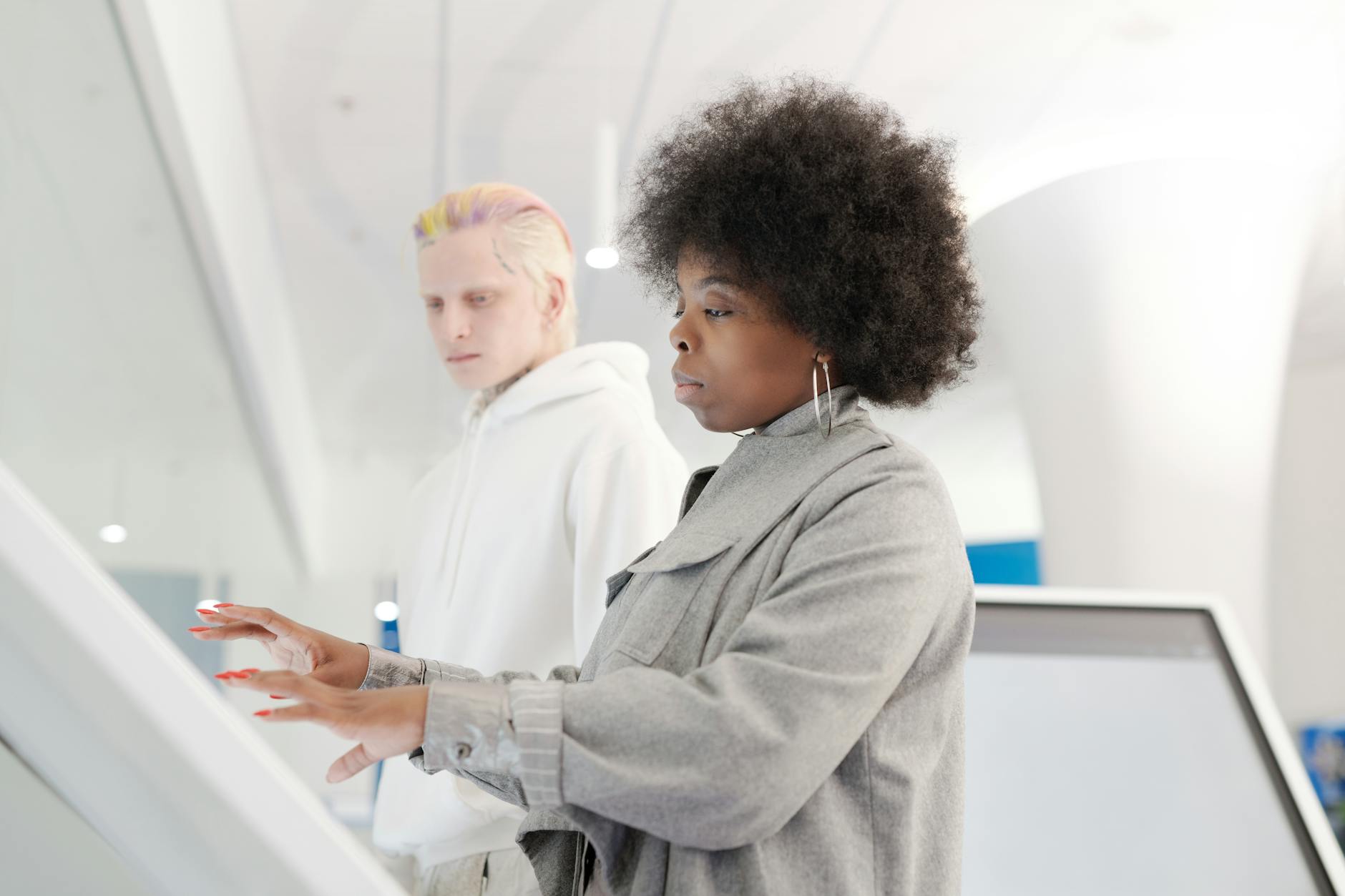 An aspirational, futuristic image depicting a diverse group of people interacting with advanced medical technology, symbolizing the personalized and accessible nature of future regenerative medicine.