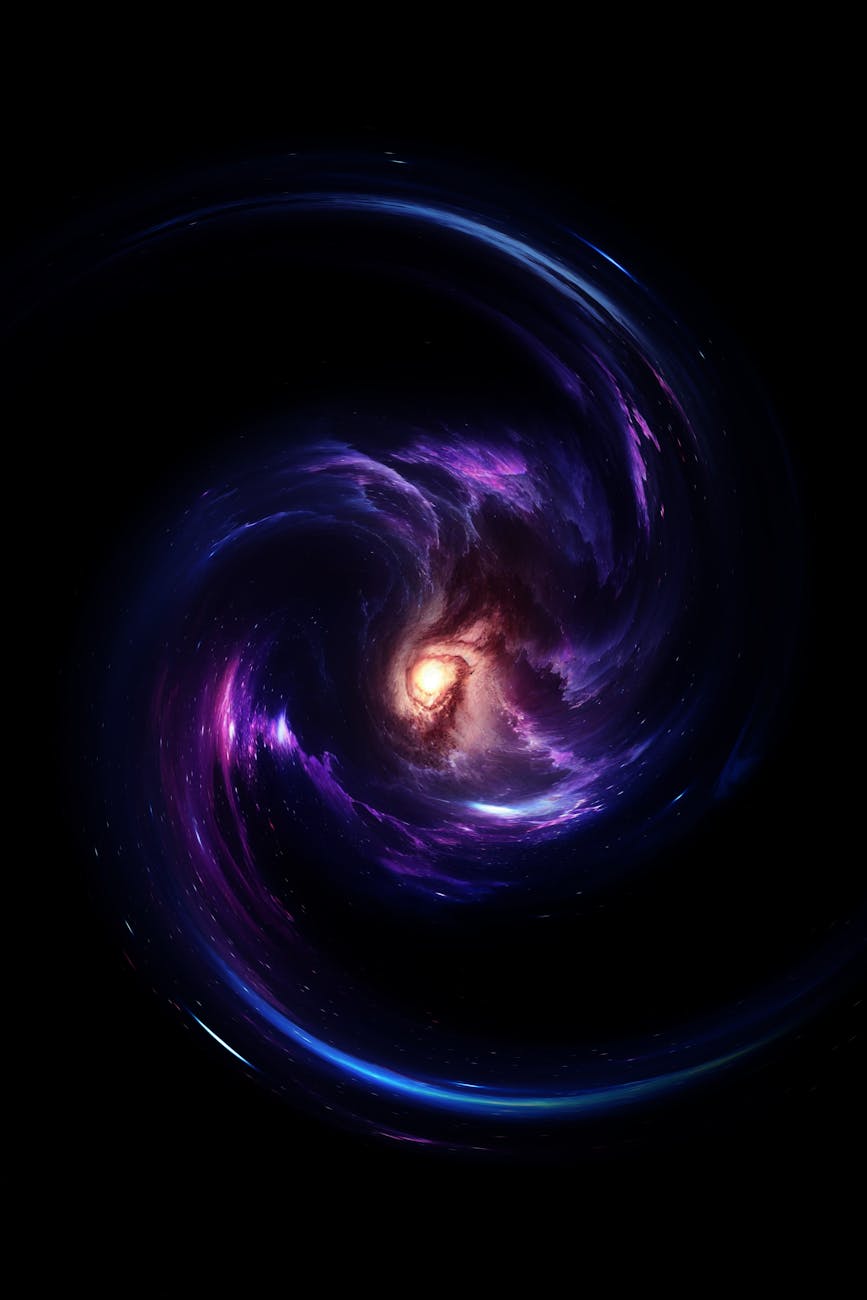 A sleek, futuristic satellite with glowing quantum circuitry, transmitting a secure beam of light towards a distant Earth station. The background is a star-filled expanse of deep space.