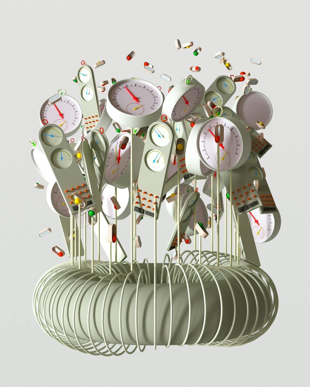 An artist's concept of a nuclear fusion reactor