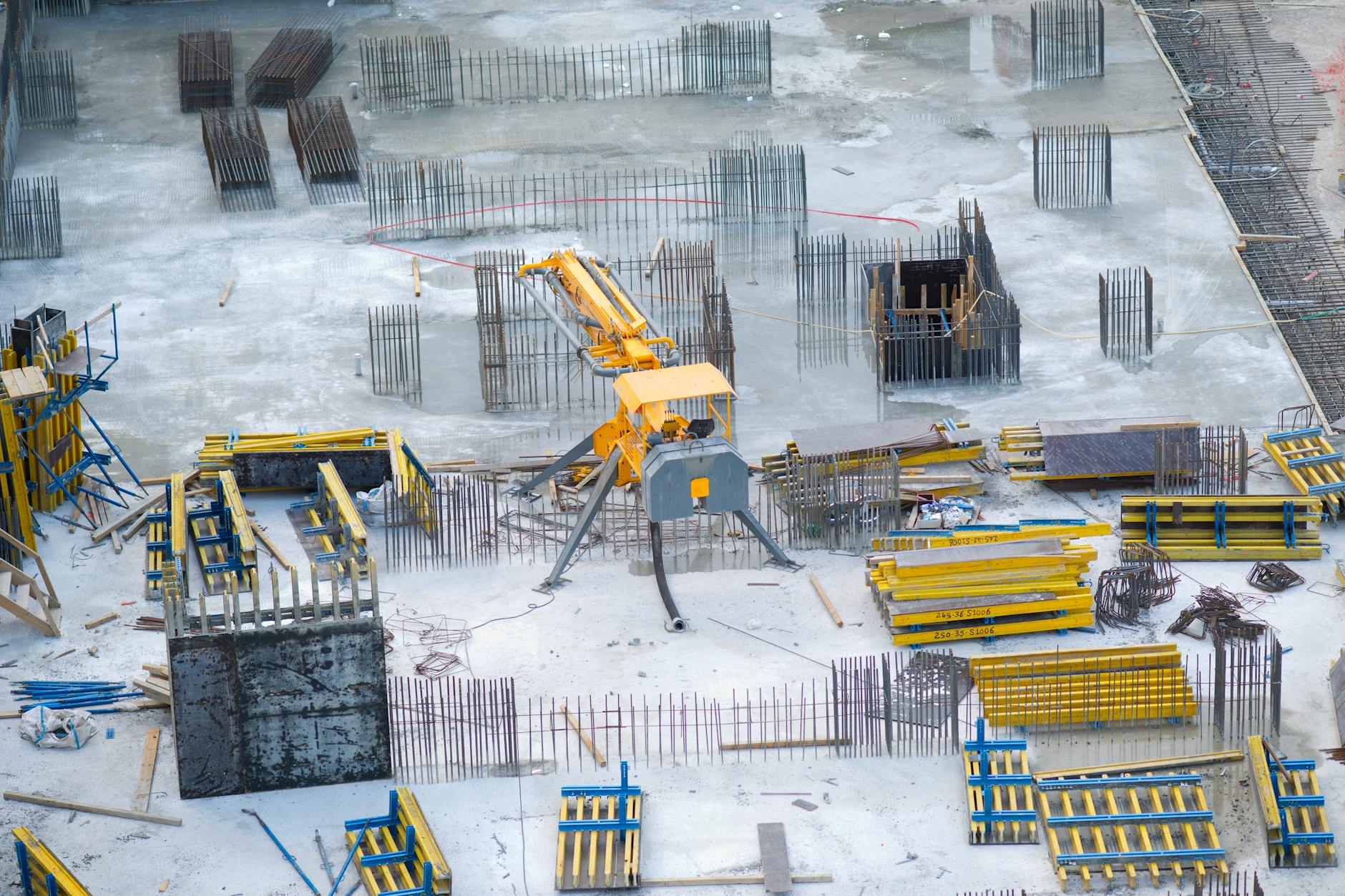 A photograph of the ITER construction site