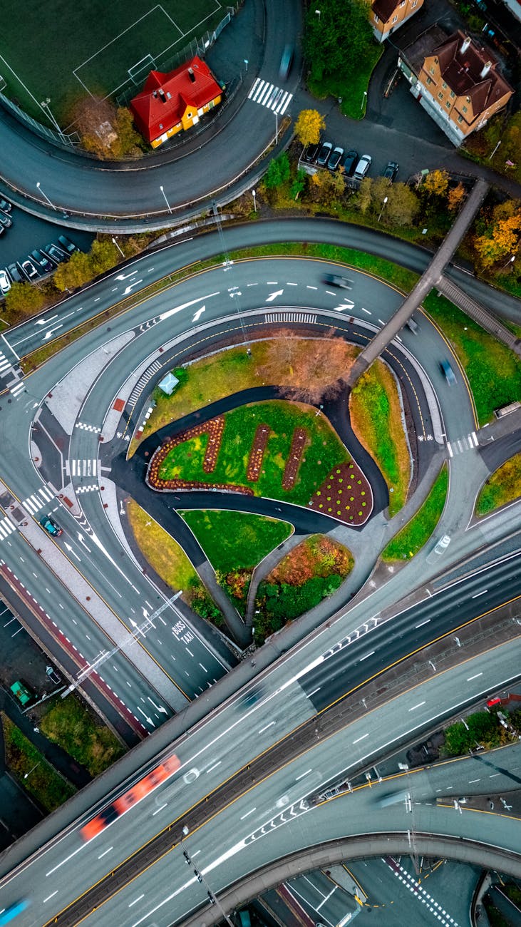 A schematic representation of a comprehensive UAM infrastructure, including interconnected vertiports integrated into urban landscapes, charging stations, and a visible network of air traffic management data flows.