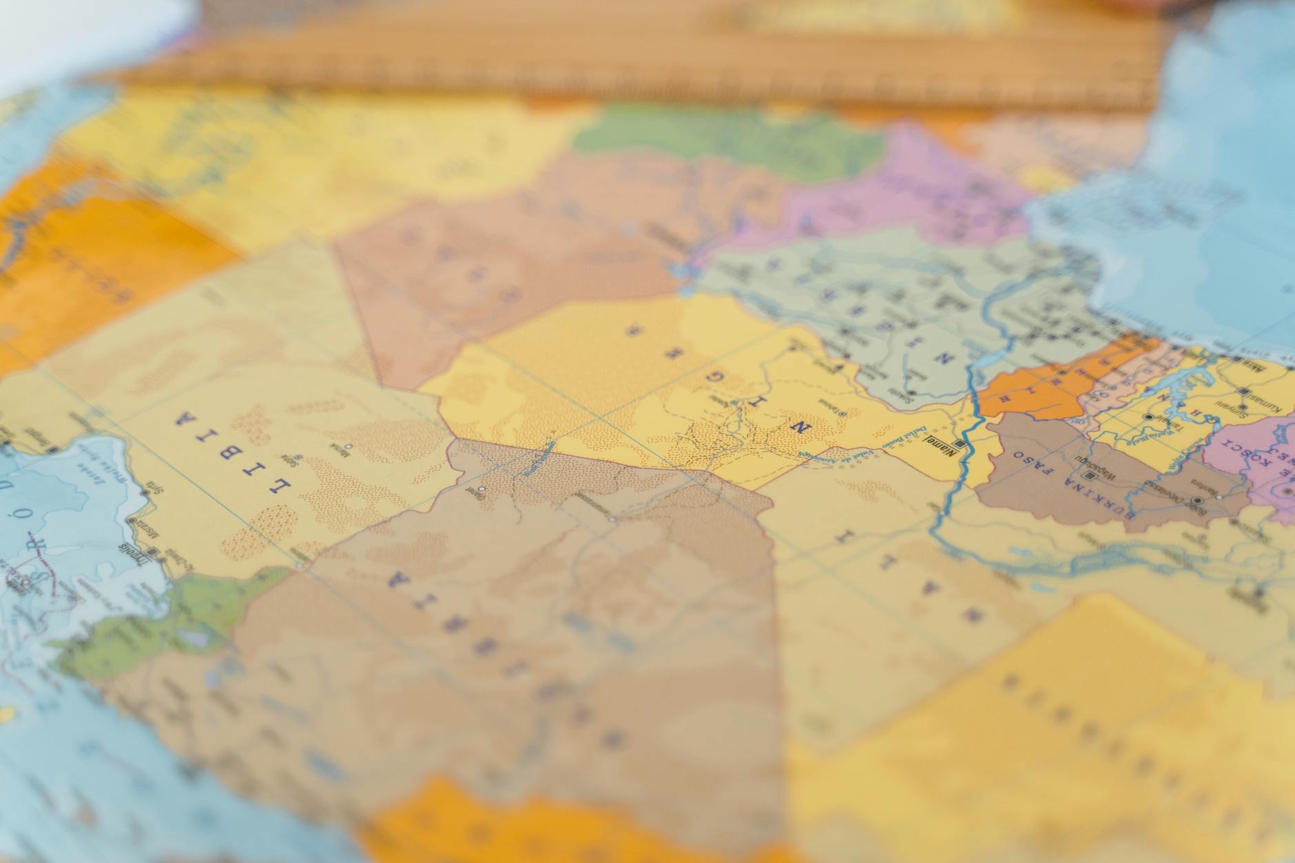 A world map with interconnected nodes representing global markets, highlighting key regions for digital health innovation and adoption.