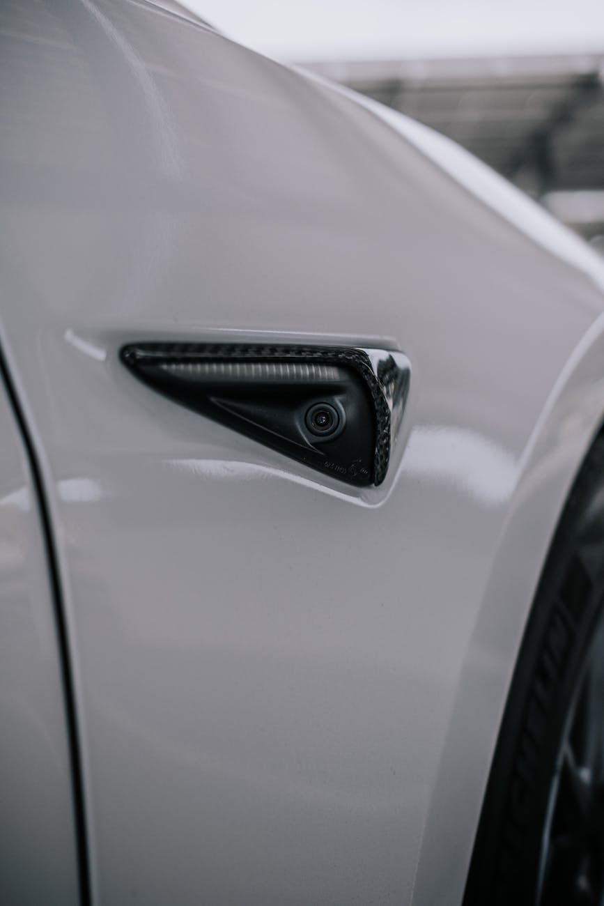 A close-up of a sophisticated sensor array on an autonomous vehicle, highlighting the intricate technology required for advanced perception.