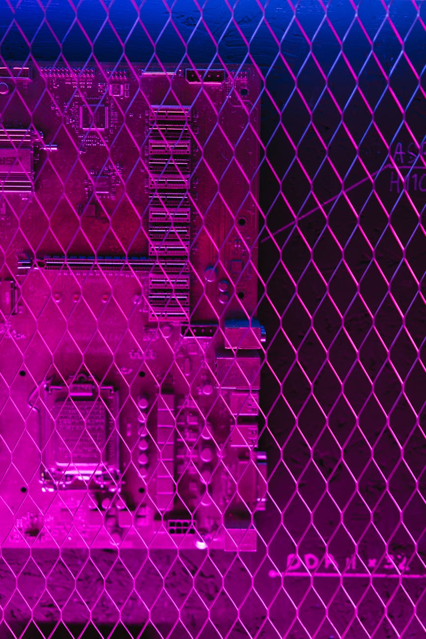 A visually stunning, abstract representation of DNA strands intertwining with futuristic circuit board patterns, symbolizing the convergence of biology and engineering.
