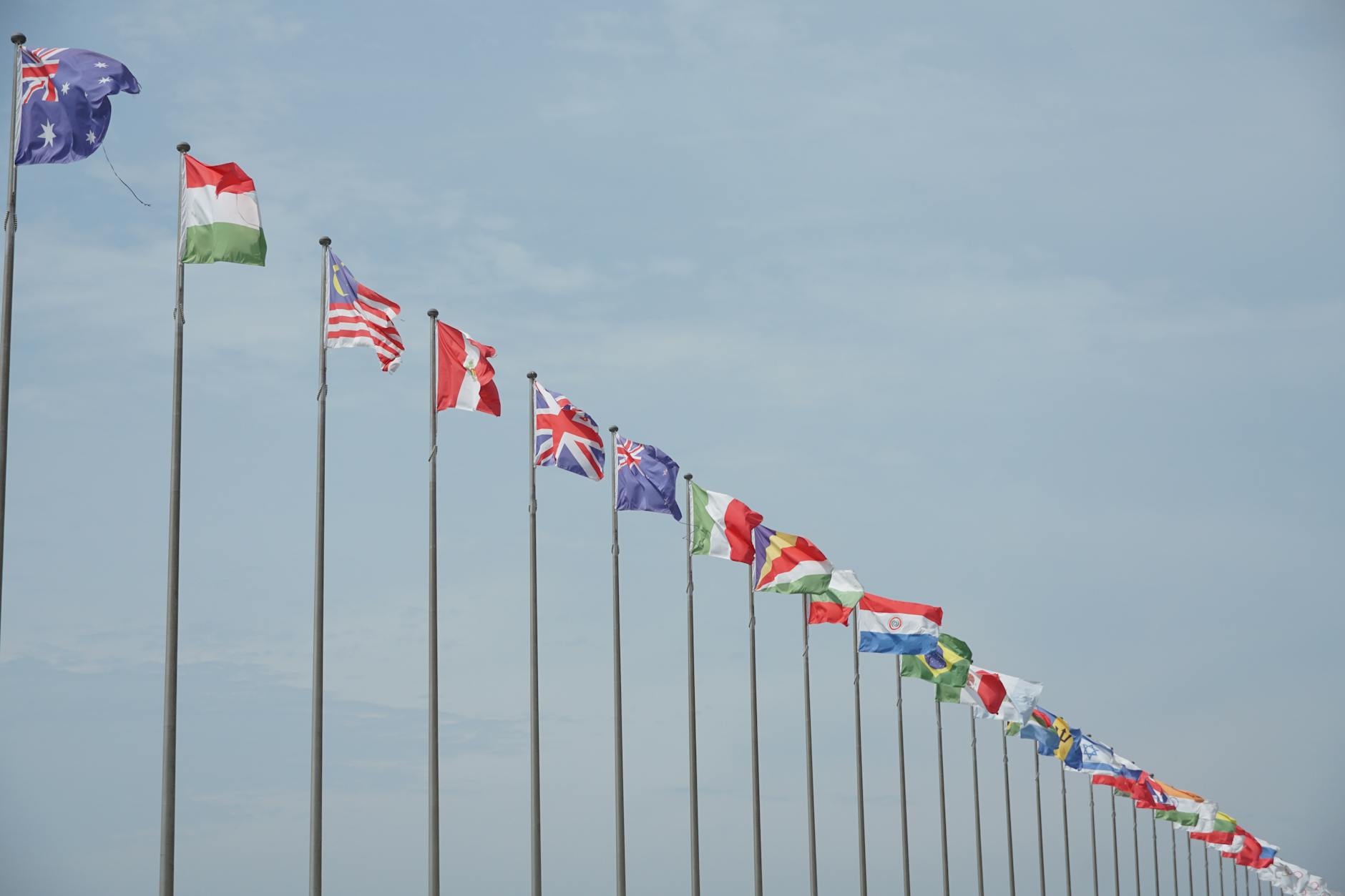 A graphic representing global collaboration in space exploration, with interconnected lines linking various countries and space agencies.