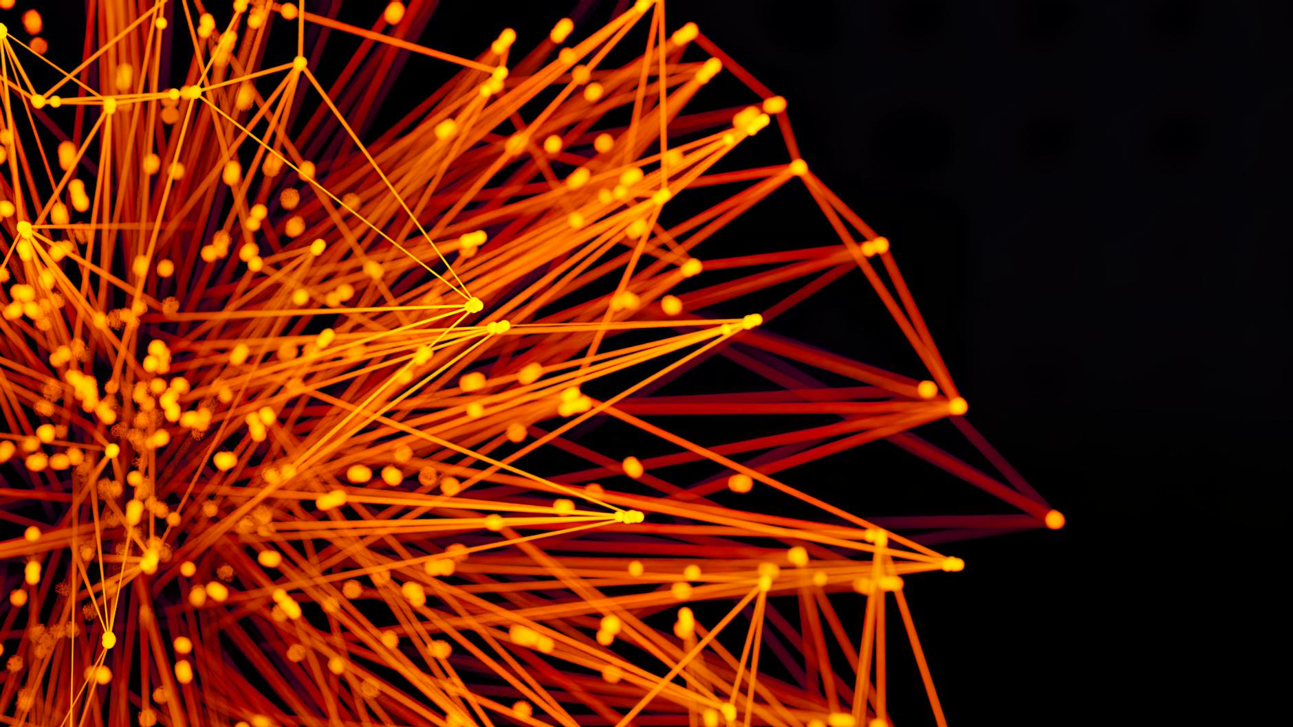 A stylized, glowing 'Vespellar Nexus' logo at the center of a complex, interconnected web of technological and economic concepts, radiating energy and innovation.