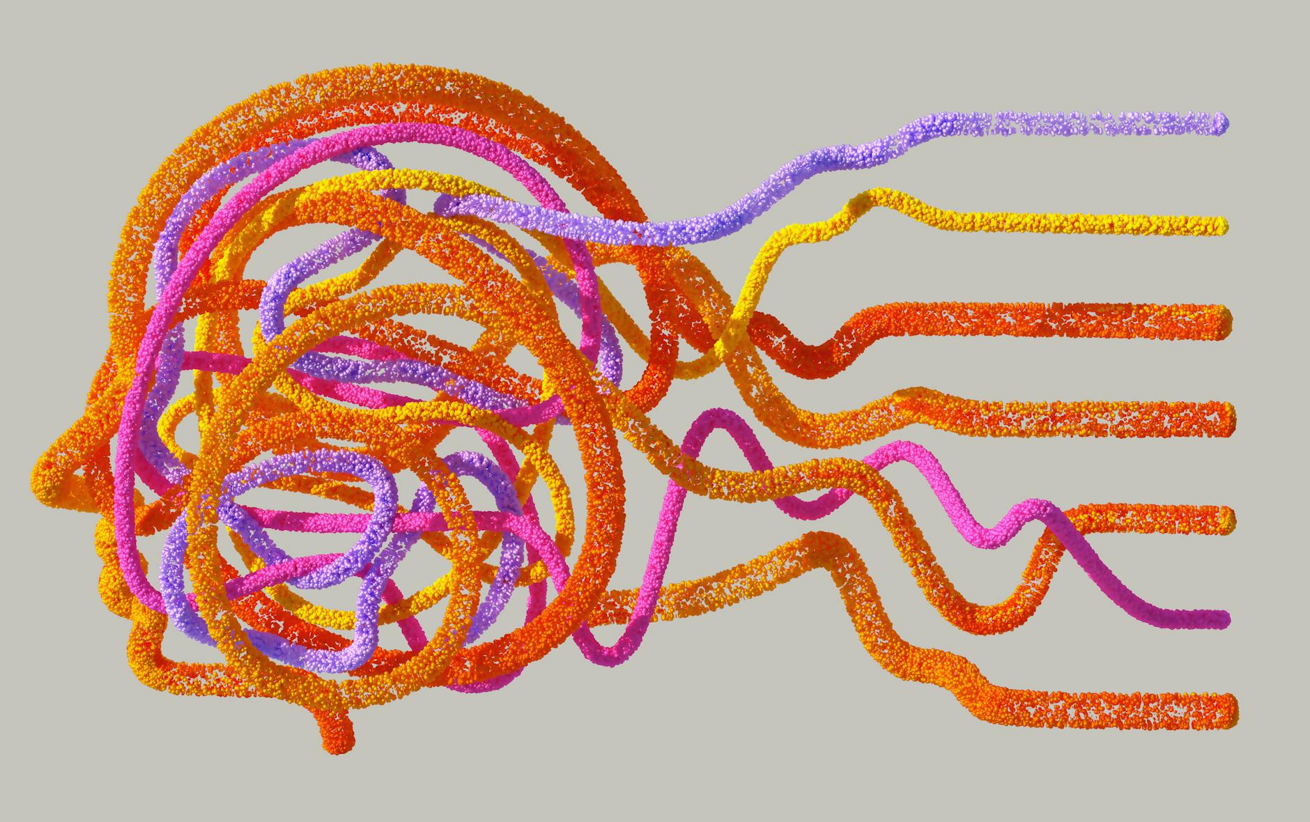 An infographic visualizing the complex network of AI-managed UAM sky-lanes, showing dynamic routing, conflict avoidance zones, and integration with ground transportation hubs.